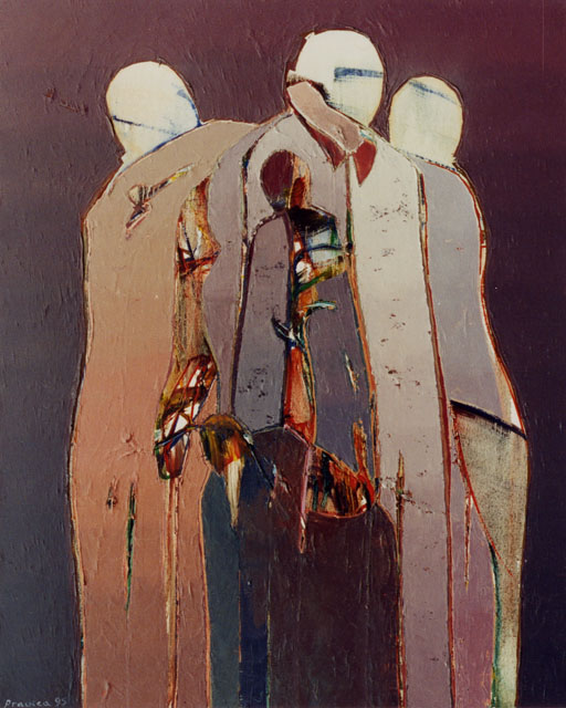 Figures IV (1995, ulje na platnu, 100 x 80 cm)