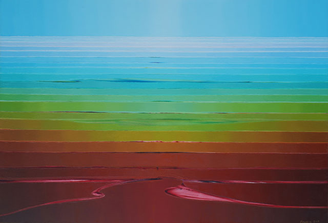 Landscape from Gascoyne Region (2006, ulje na platnu, 180 x 120 cm)