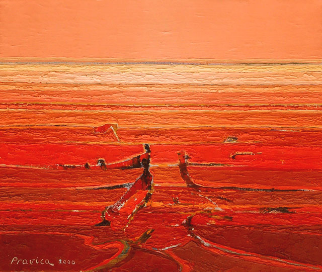 Landscape from Gascoyne Region II (2000, ulje na platnu, 33 x 38 cm)