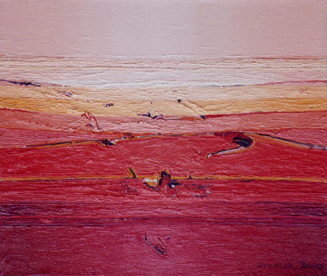 Landscape from Gascoyne region I (2000, ulje na platnu, 33 x 38 cm)